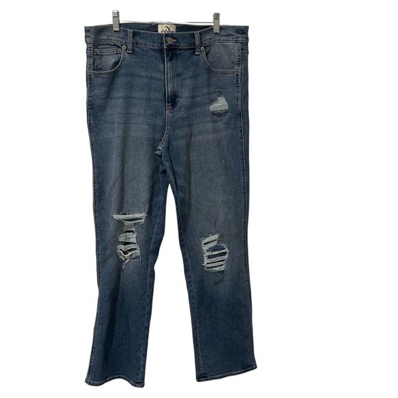 Y2K Jordache Vintage  Women's Blue Straight Leg Jeans High Waist Size 14 - Picture 1 of 9